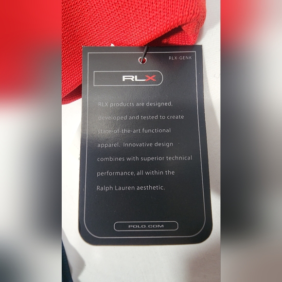 VINTAGE NWT Ralph Lauren RLX Fitness Full Zip Sweatshirt Size Medium Red / Blue - Picture 15 of 16